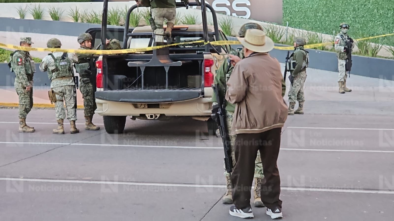 las autoridades mantienen asegurada la zona donde hallaron el cadaver