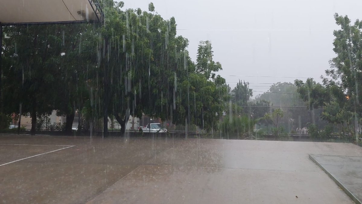 llueve fuerte en la region del evora
