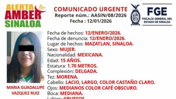 Localizan a María Guadalupe, quien fue reportada como desaparecida en Mazatlán, Sinaloa