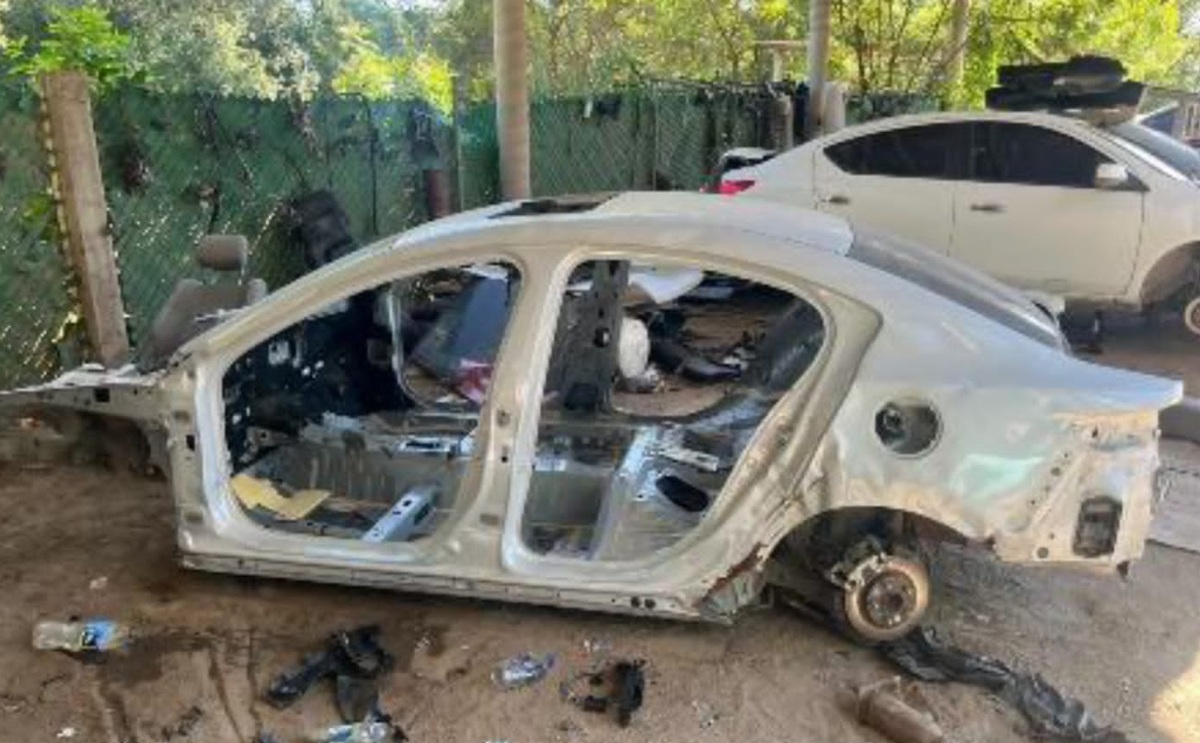 Localizan desahuesadero de vehículos con reporte de robo en Navolatillo, Eldorado