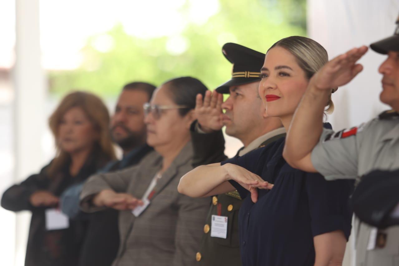 "Lunes Cívico" en Telesecundaria 65 de Mazatlán