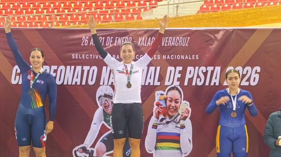 Luz Daniela Gaxiola lidera a Sinaloa en el Nacional de Ciclismo de Pista 2026