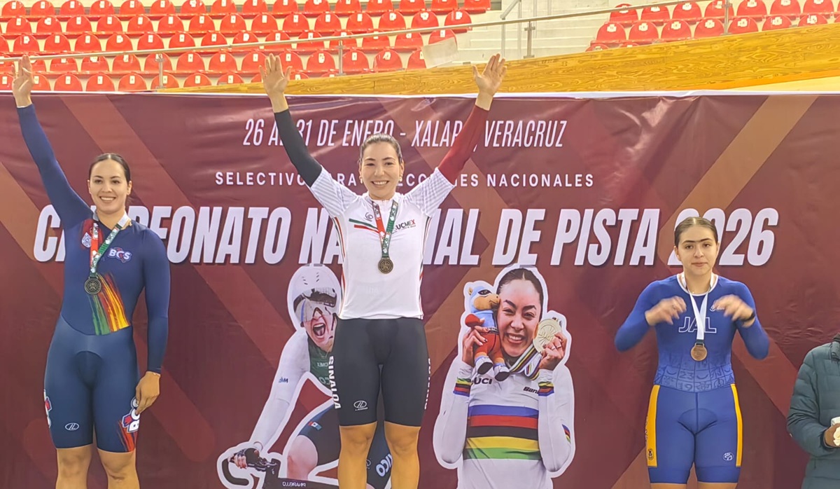 Luz Daniela Gaxiola obtiene oro en Nacional de Ciclismo de pista en Veracruz