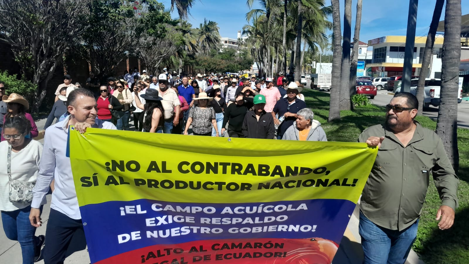 Productores acuícolas de Sonora, Sinaloa y Nayarit marcharon en protesta pacífica en Mazatlán