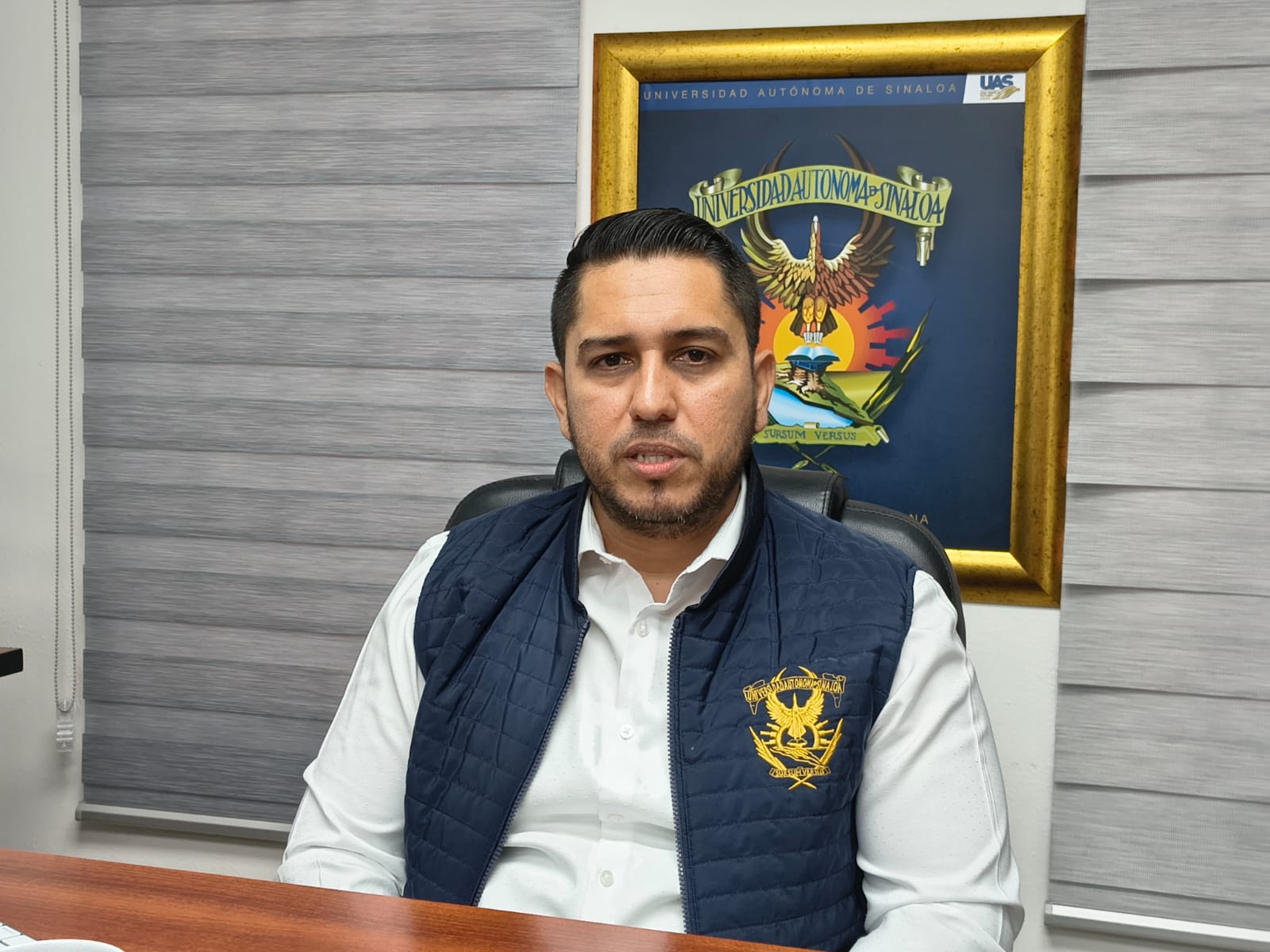 Manuel Iván Tostado Ramírez, vicerrector de la Unidad Regional Sur de la Universidad Autónoma de Sinaloa
