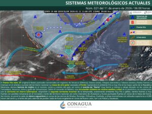 Mapa clima 11 de enero