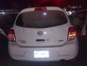 vehículo asegurado en Culiacán