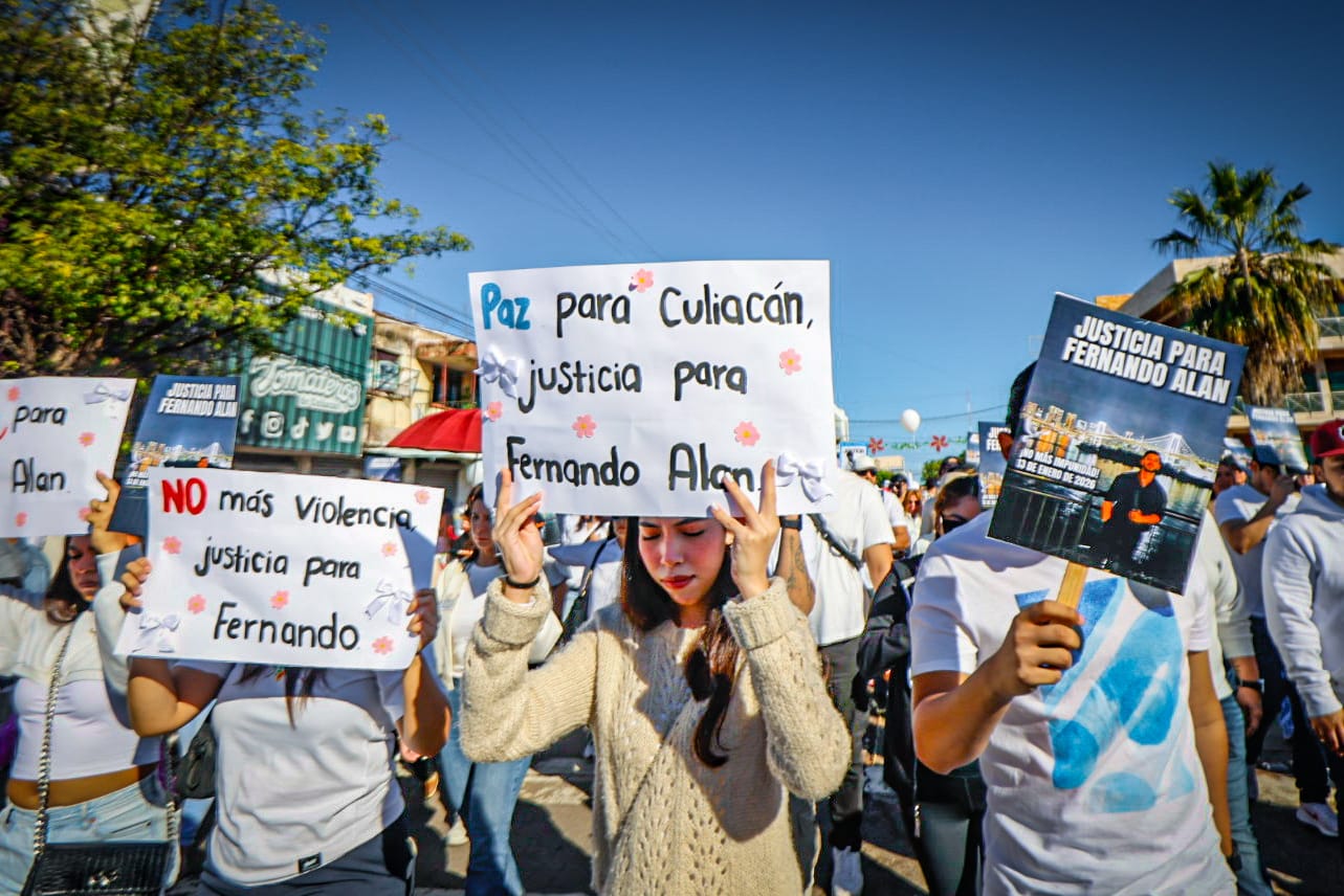 Marcha por Fernando Alan, joven asesinado por militares en Culiacán