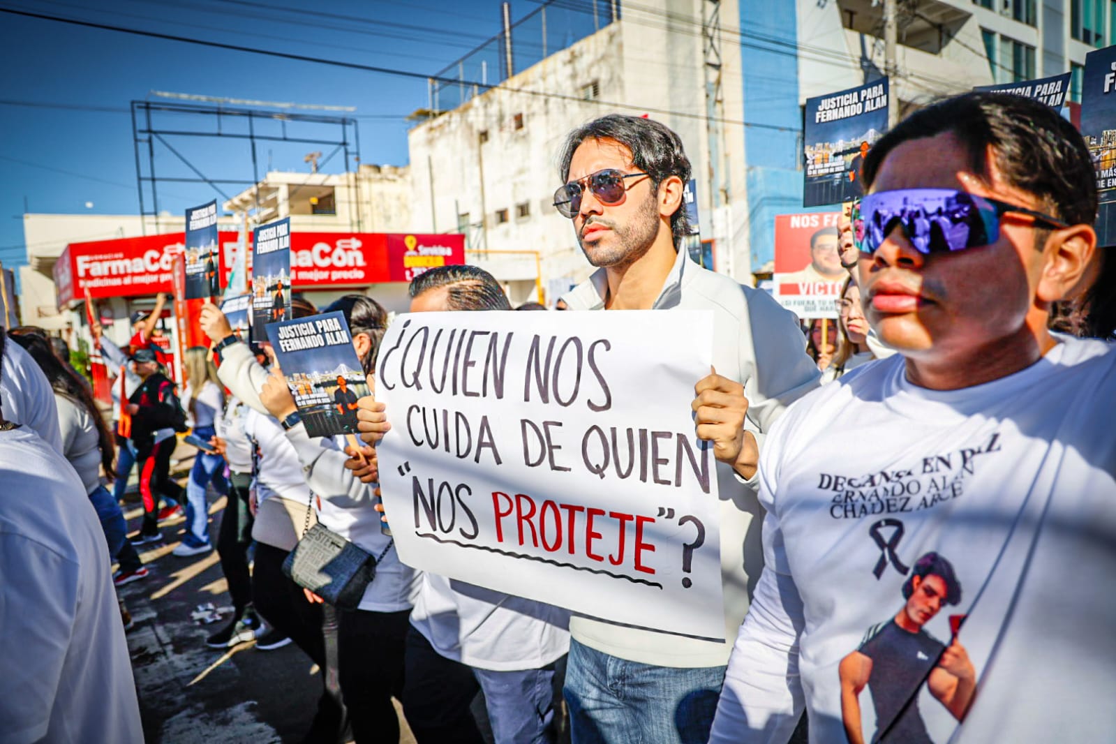 Marcha por Fernando Alan, joven asesinado por militares en Culiacán