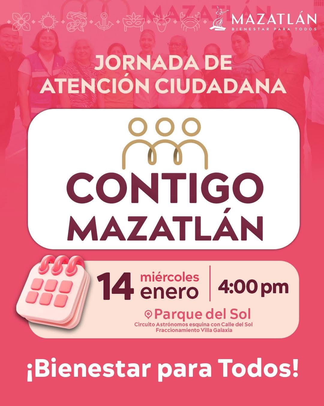 Aviso del programa “Contigo Mazatlán”.