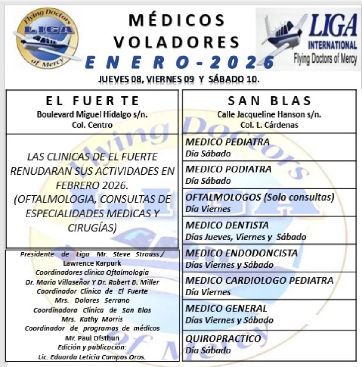 Agenda de Médicos Voladores