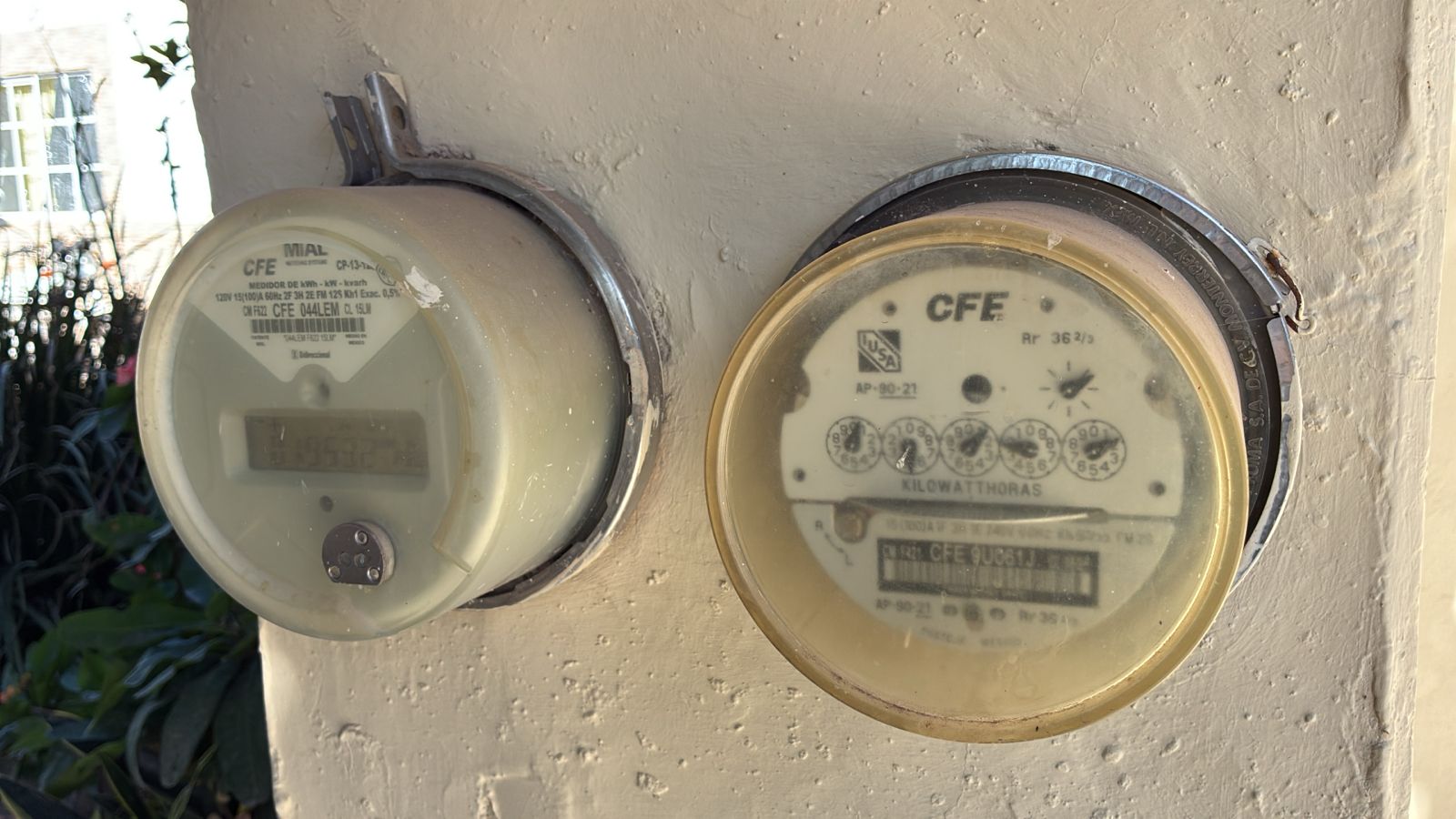 Medidores de luz CFE