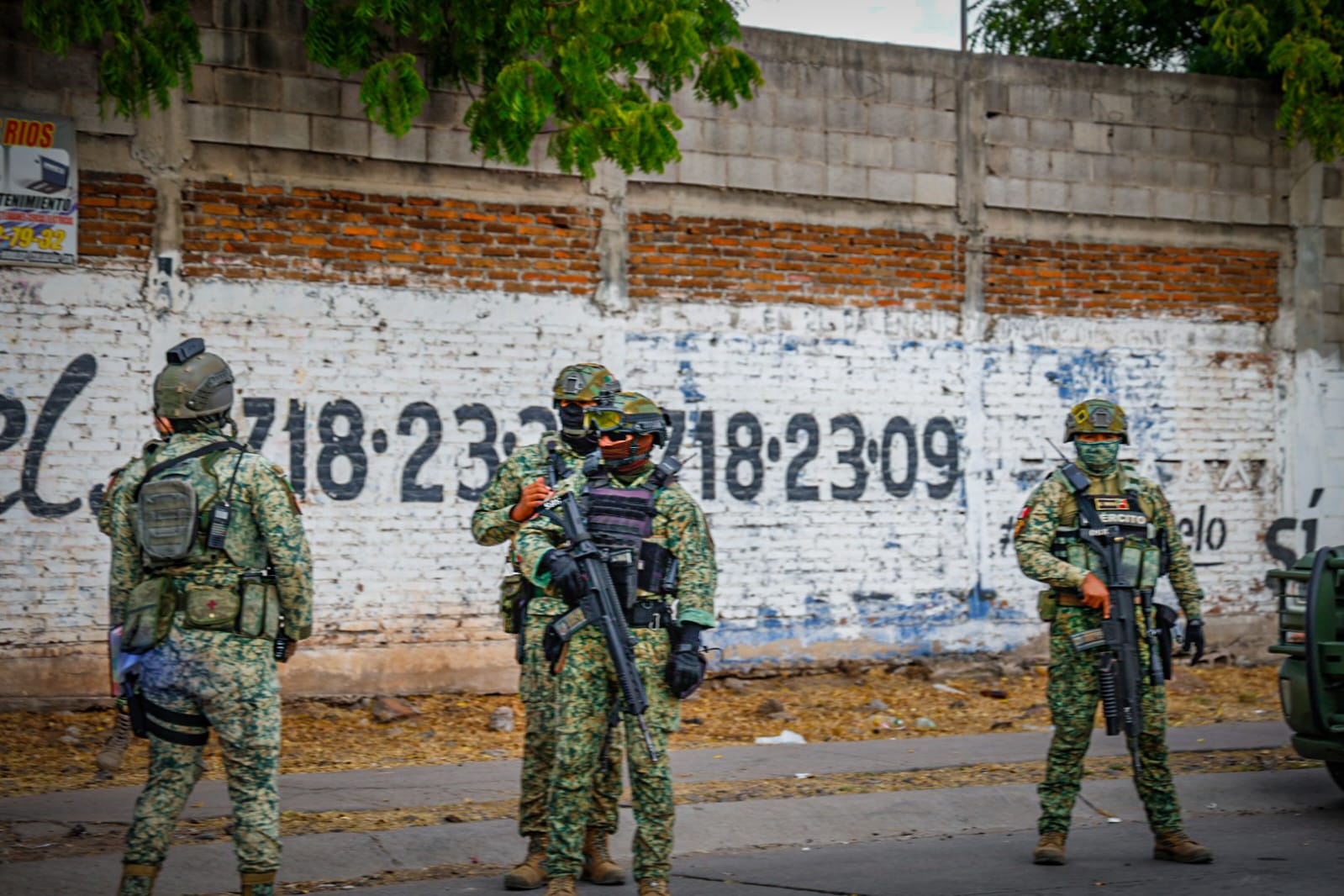 Presencia de militares en el sur de Culiacán