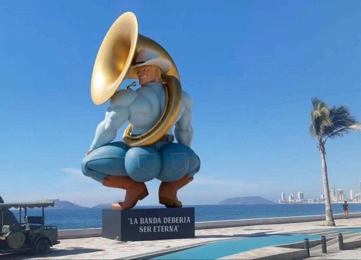 Monigote de IA en Mazatlán