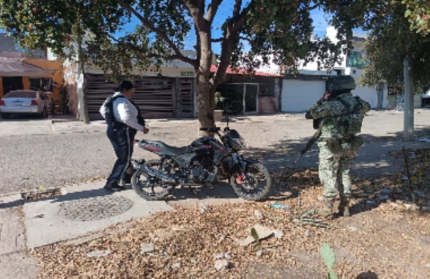 Motocicleta asegurada en Sinaloa