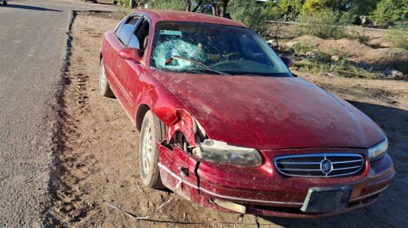 Motociclista resulta lesionado tras accidente vial en Corerepe, Guasave, Sinaloa