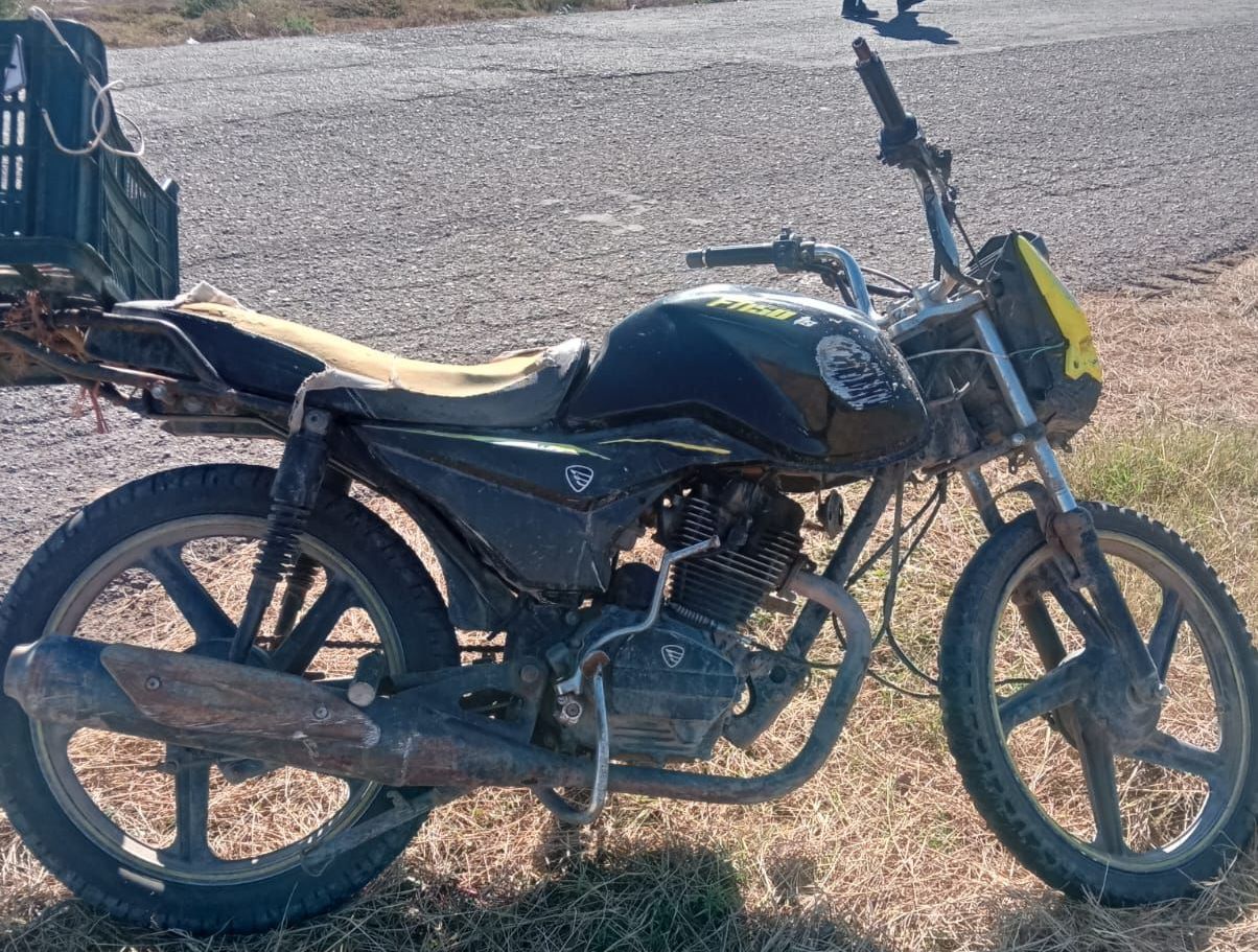 Motociclista lesionado en Ruiz Cortinez