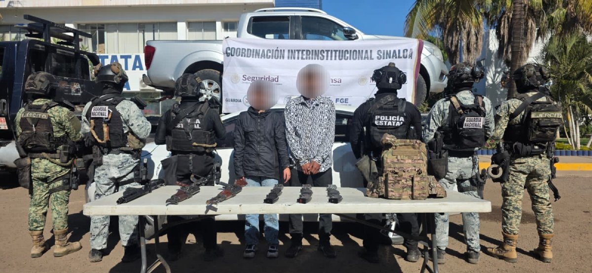 mujer menor de edad y un hombre fueron detenidos en navolato sinaloa