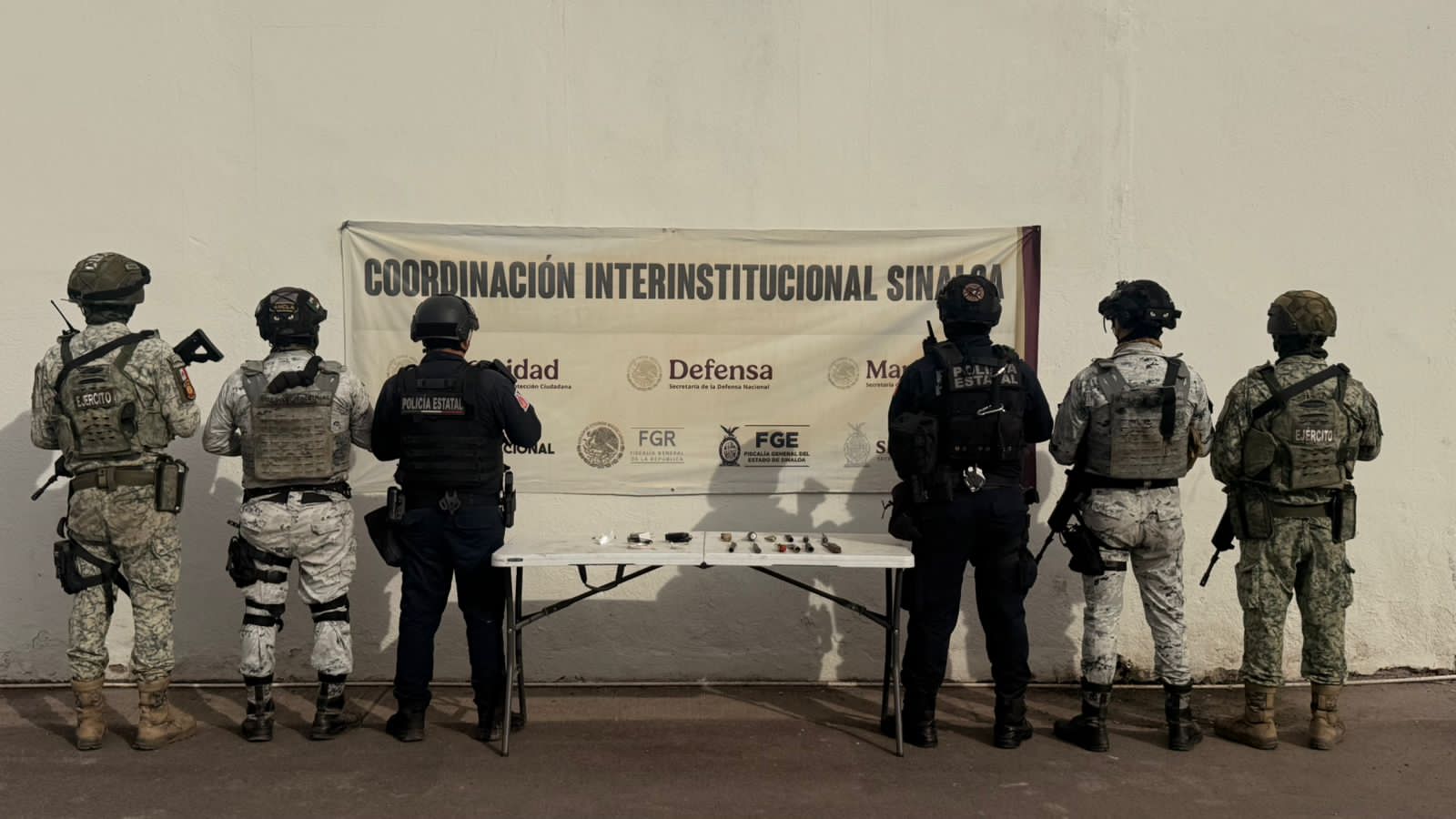 Objetos ilícitos asegurados en el penal de Aguaruto, Culiacán