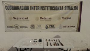 Objetos ilícitos asegurados en el penal de Aguaruto, Culiacán