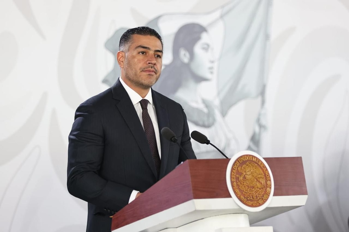 Omar García Harfuch en conferencia 'mañanera'