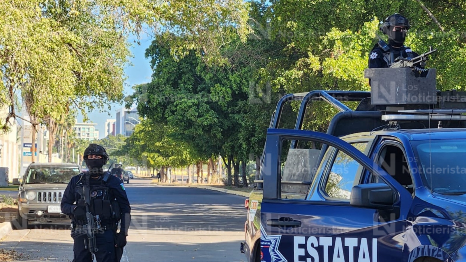 Policía Estatal implementa operativo en una privada de Culiacán