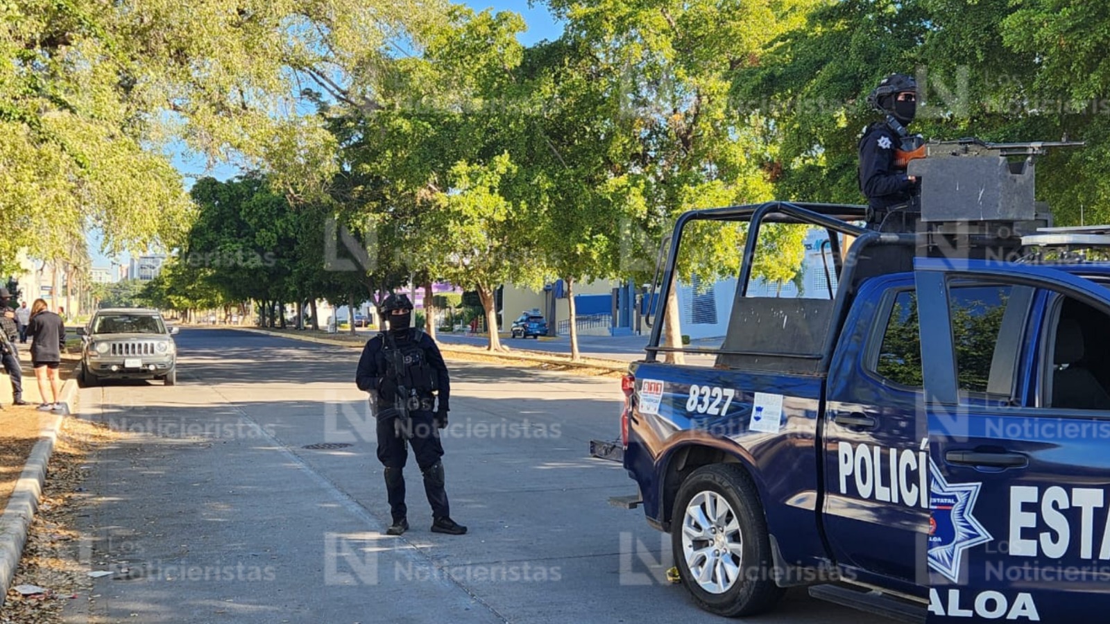 Policía Estatal implementa operativo en una privada de Culiacán