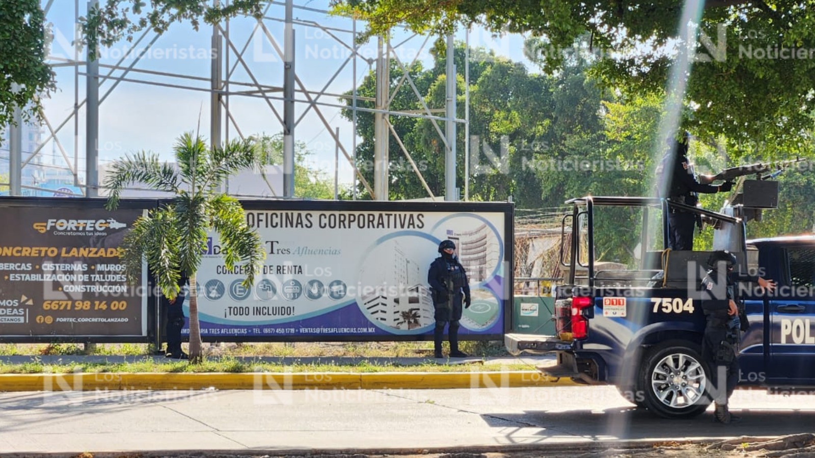 Policía Estatal implementa operativo en una privada de Culiacán