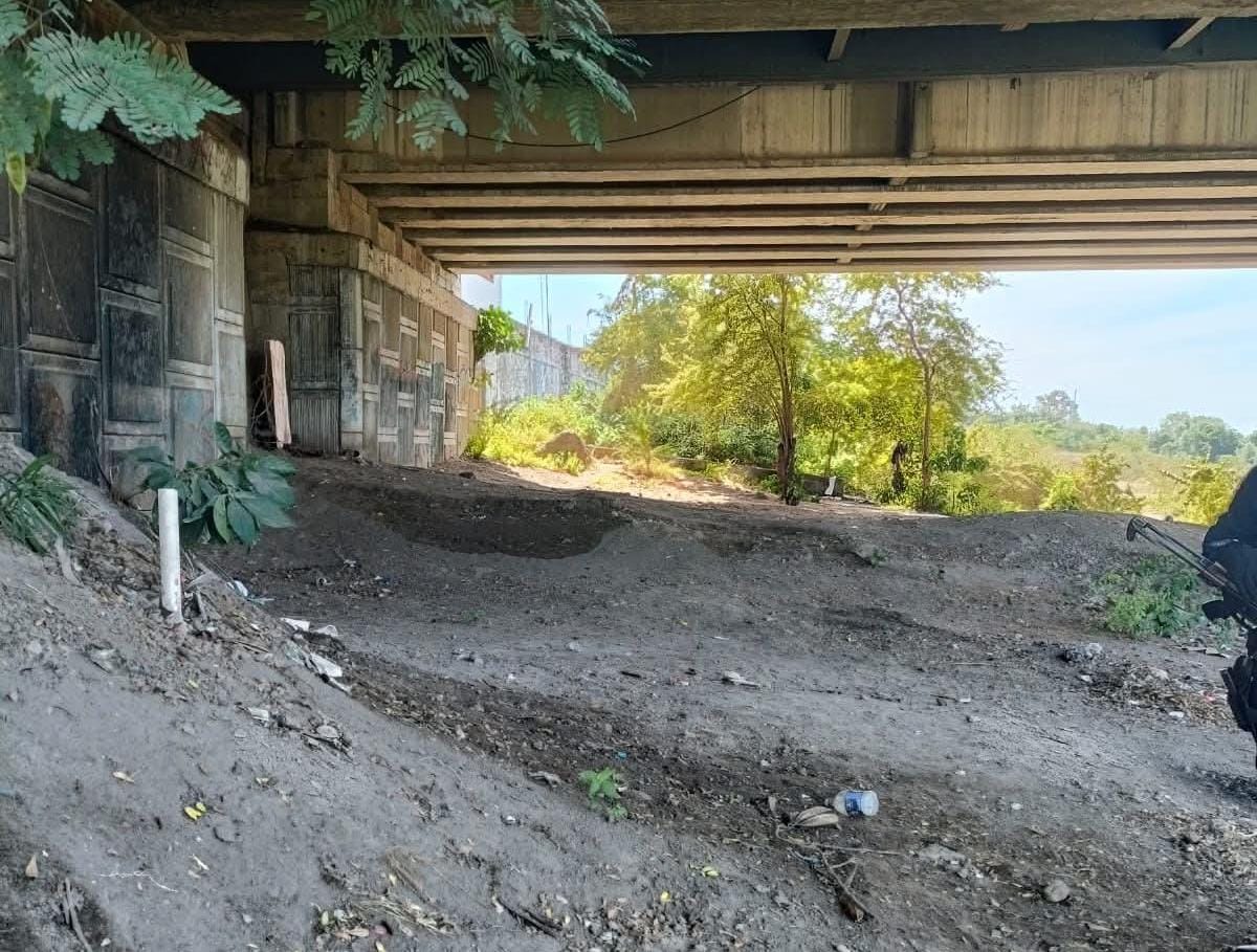 Osamenta localizada bajo un puente de río Presidio, Villa Unión, Mazatlán