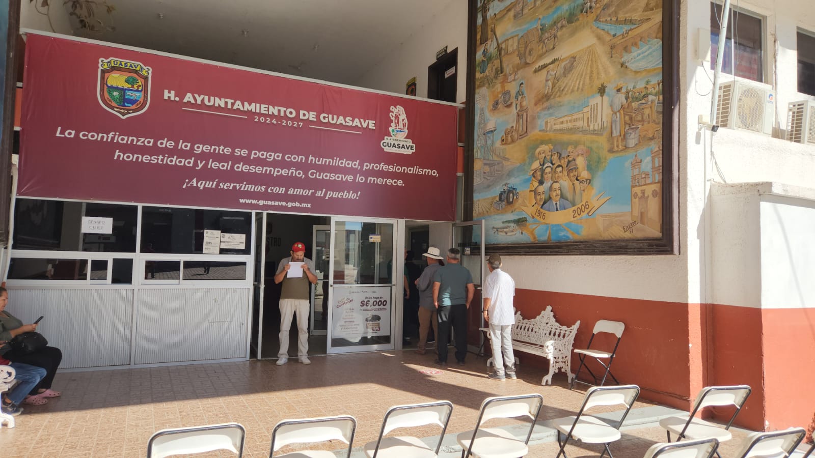 Pago de preadial en Guasave