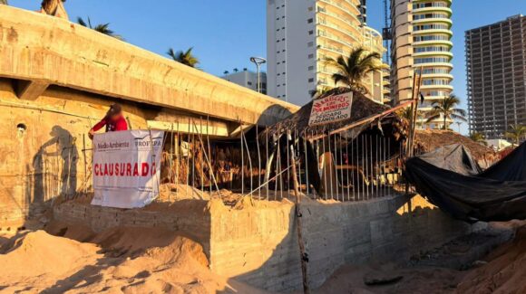 ‘Tratan de ganar espacio a la autoridad pero no vamos a permitir’: Semarnat ante abuso de expansión de palaperos en Mazatlán, Sinaloa