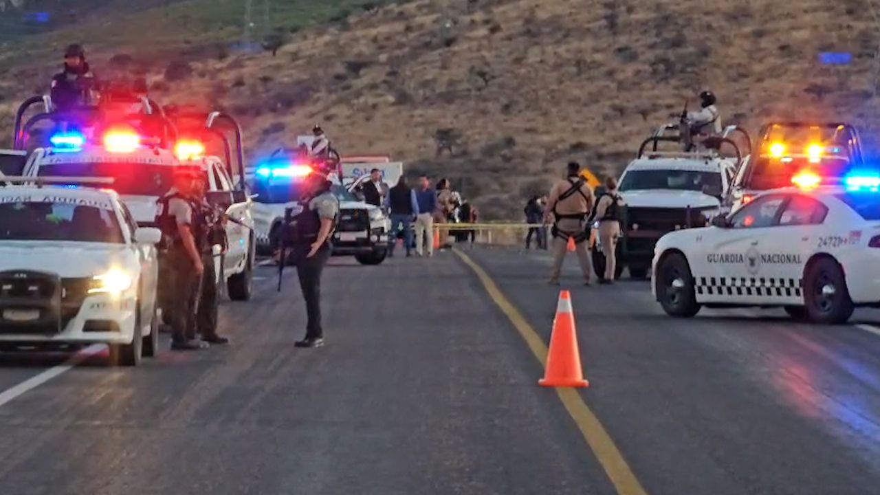 Patrullas de la Guardia Nacional en carretera de Durango