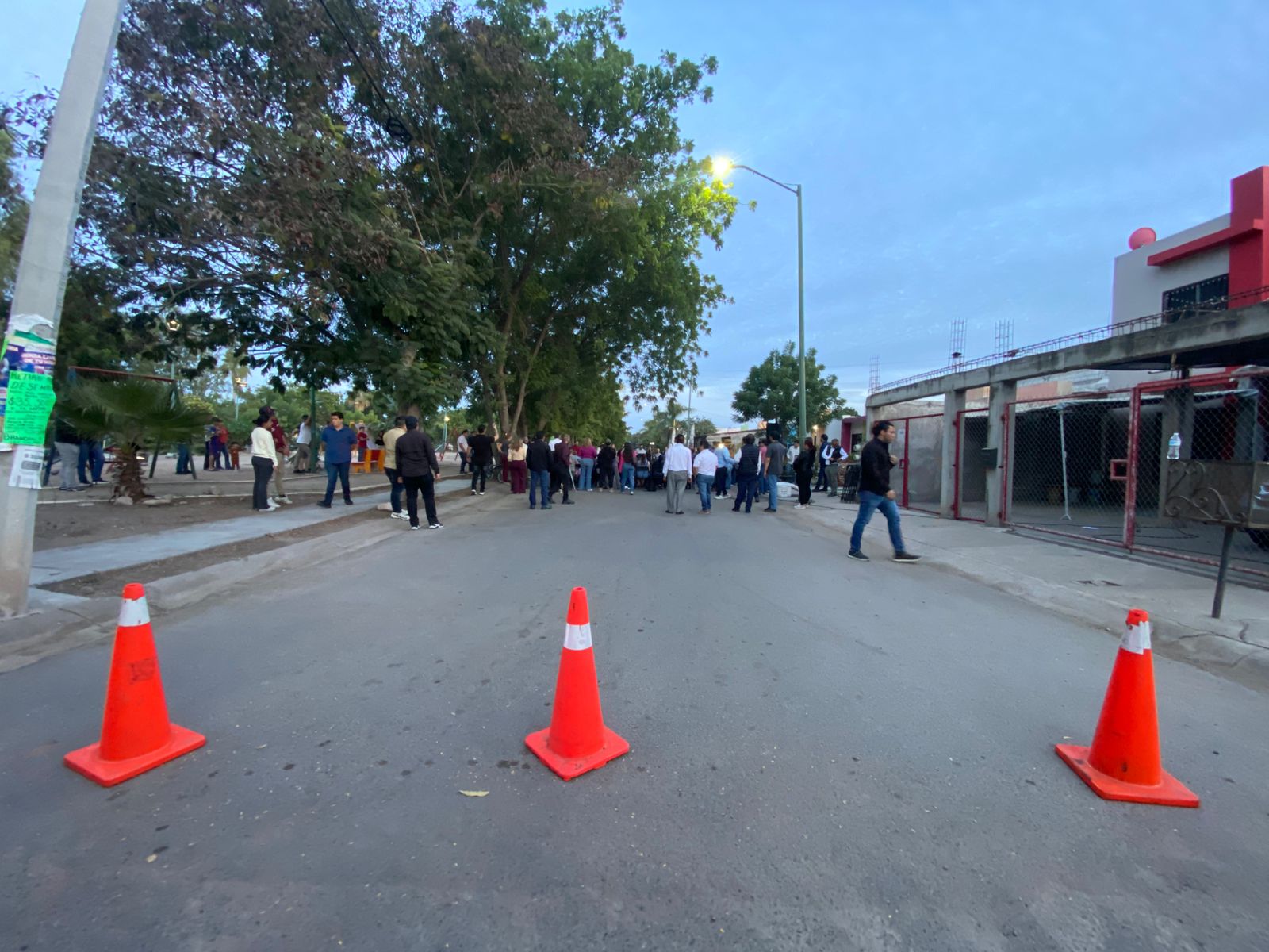 Obras de pavimentación en el sector Aeropuerto