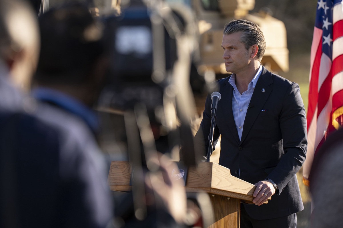 Pete Hegseth, secretario del Departamento de Guerra de EU
