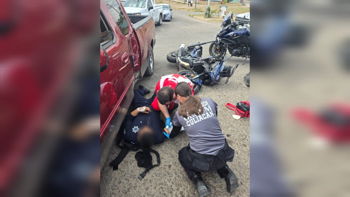 policia estatal lesionado tras accidente de moto en culiacan