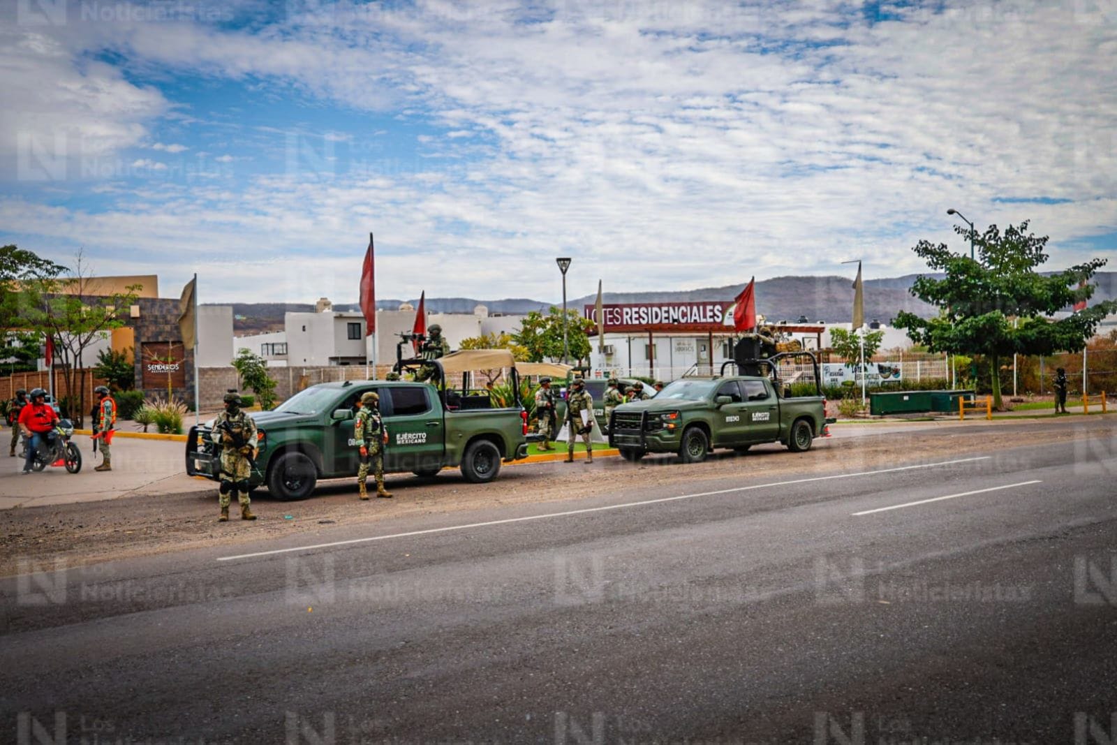 Presencia de militares en el sur de Culiacán
