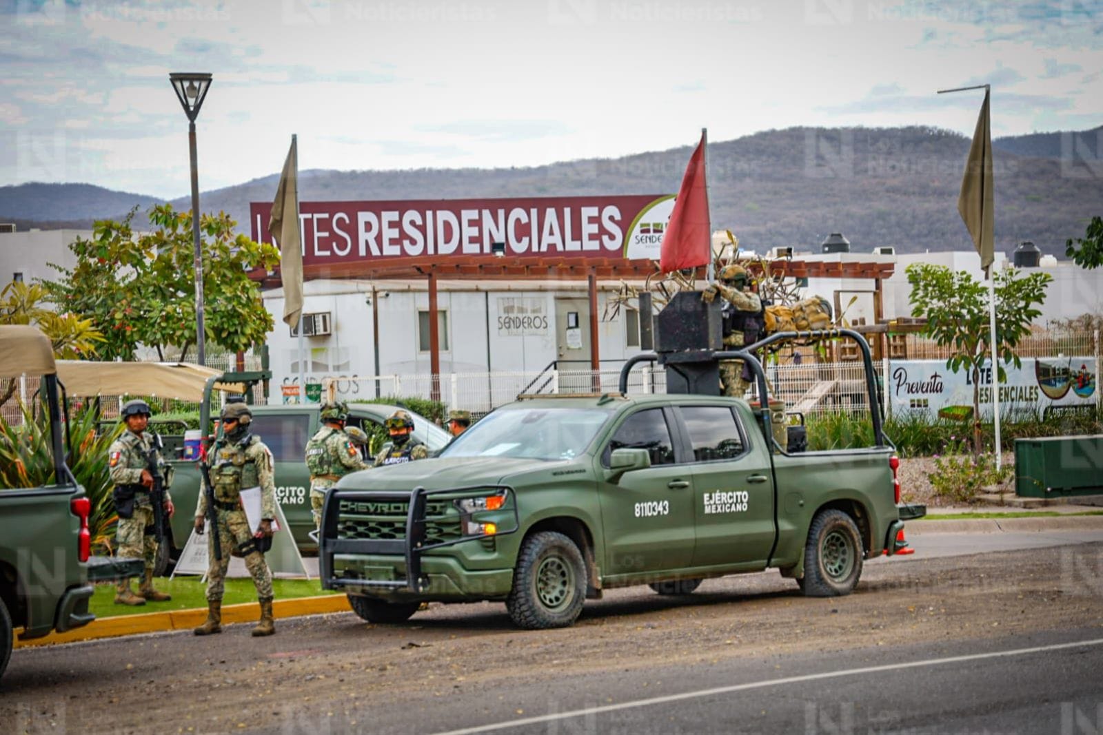 Presencia de militares en el sur de Culiacán