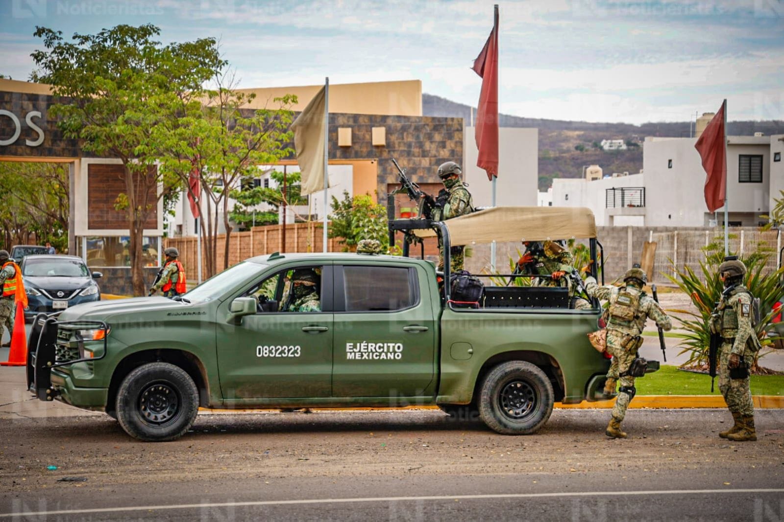 Presencia de militares en el sur de Culiacán