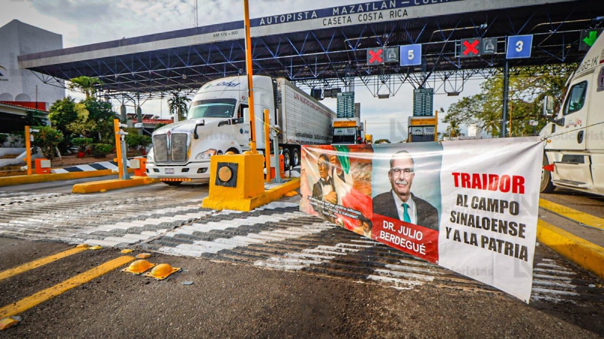 productores toman la caseta de costa rica en culiacan lugar