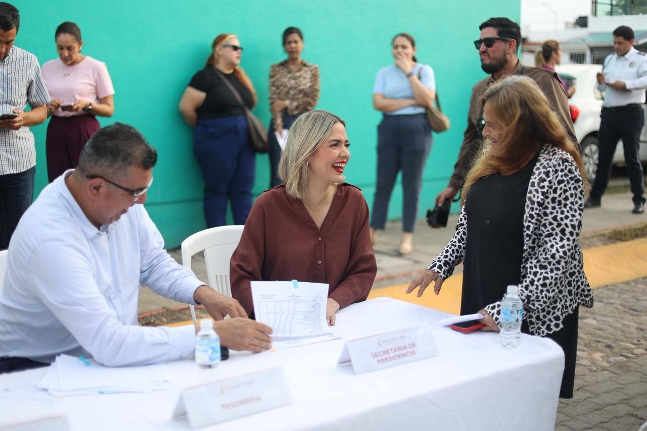 Programa "Contigo Mazatlán" llega al fraccionamiento Los Sauces