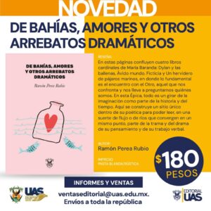 Ramón Perea publica libro De Bahías, amores y otros arrebatos dramáticos