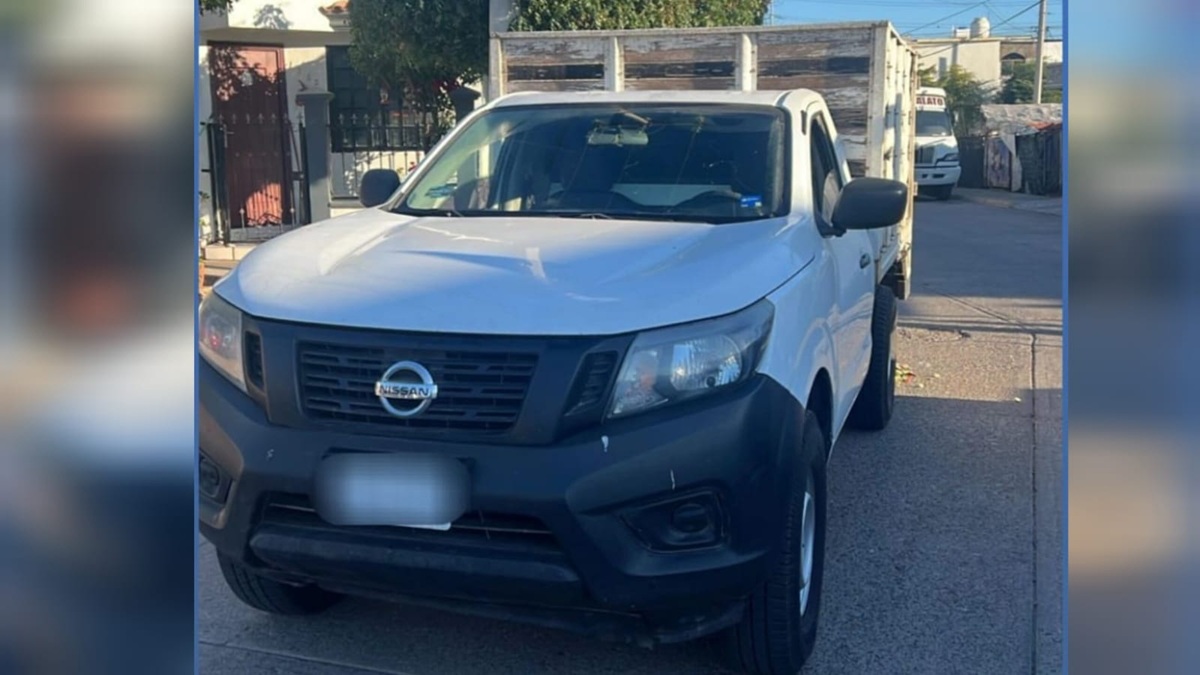 Recuperan camioneta de trabajo con reporte de robo en Culiacán