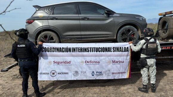Personal de Seguridad en Sinaloa recupera cuatro vehículos con reporte de robo en los municipios de Culiacán, Navolato y Elota