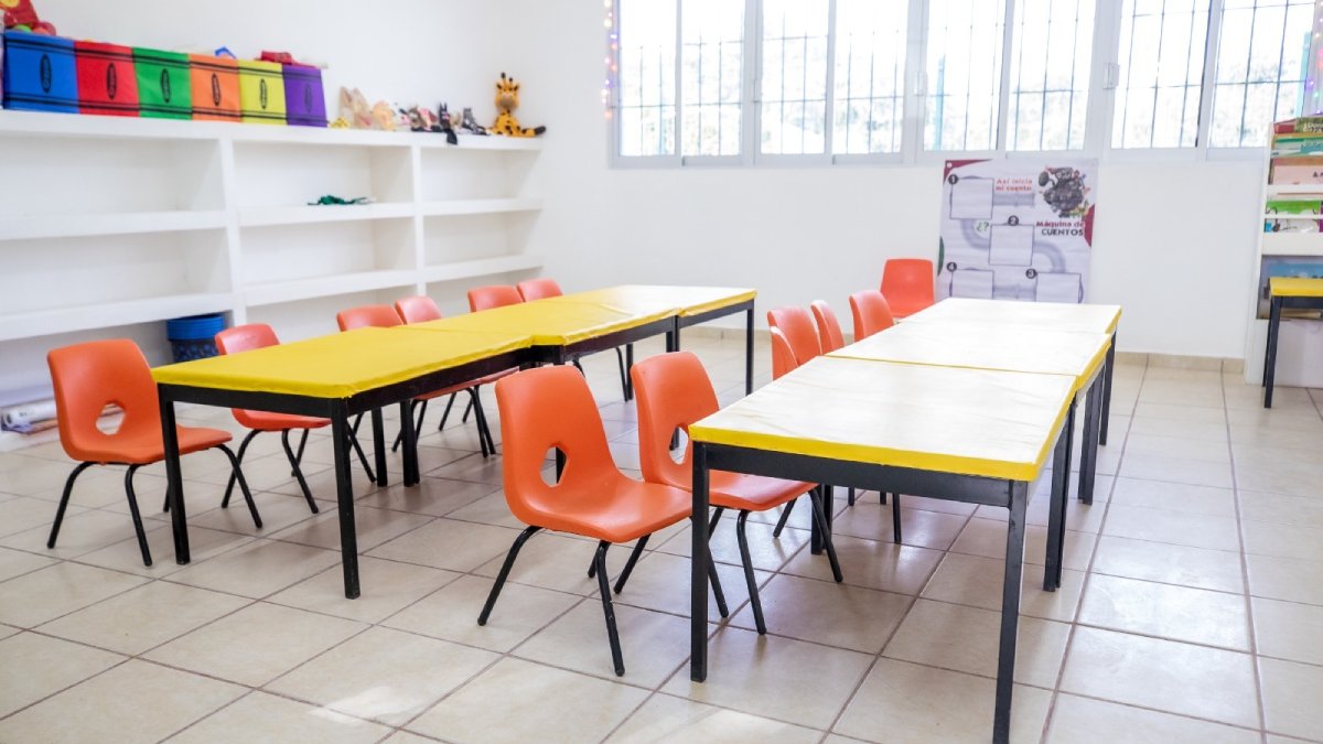 rehabilitan aulas del jardin de niños de la petatlan en guasave aula