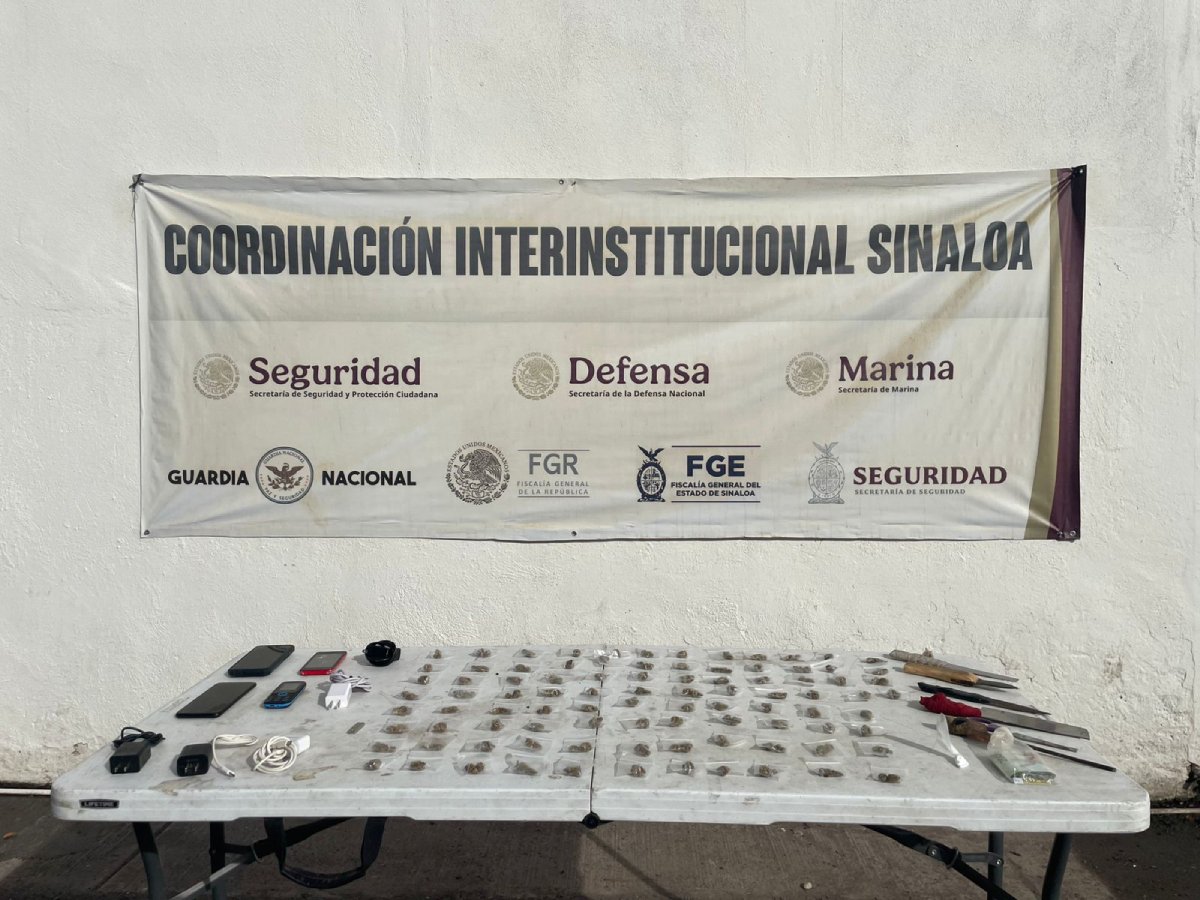 resultados de una revisión en diversos módulos al interior del Penal de Aguaruto, en Culiacán