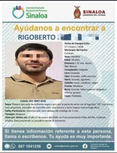 Rigoberto es el ejecutado, tenía ficha de búsqueda