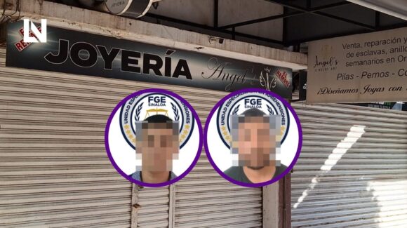 Edson y Jesús son vinculados por el delito de robo millonario en joyería de Los Mochis, Sinaloa
