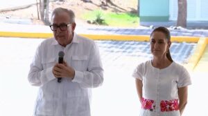 Rocha Moya con Claudia Sheinbaum en Sinaloa