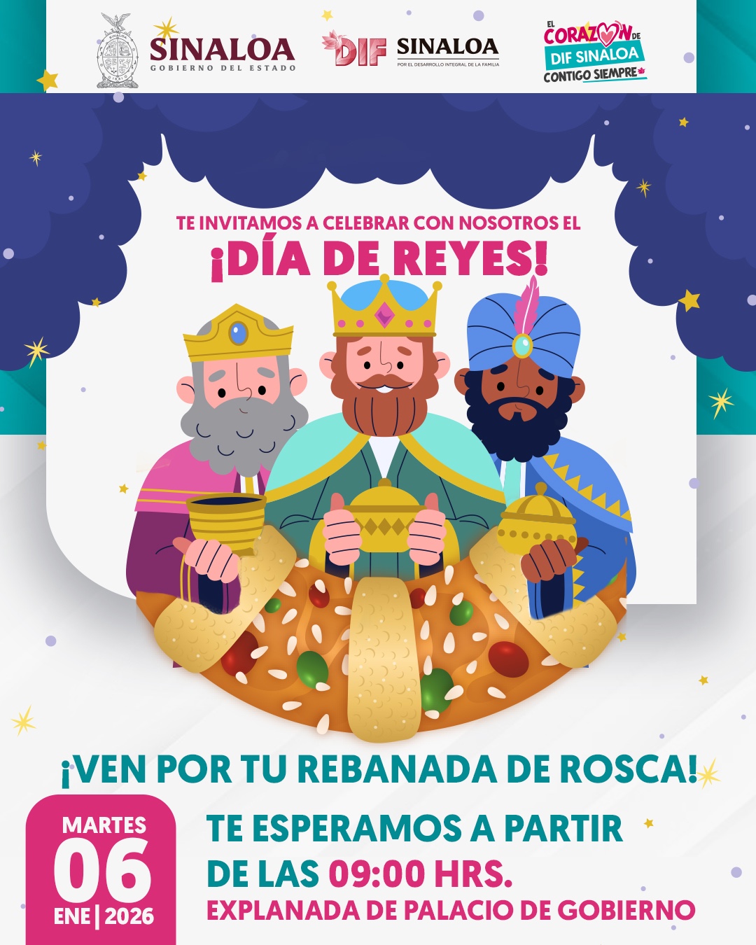 rosca de reyes palacio de gobierno dif sinaloa culiacan