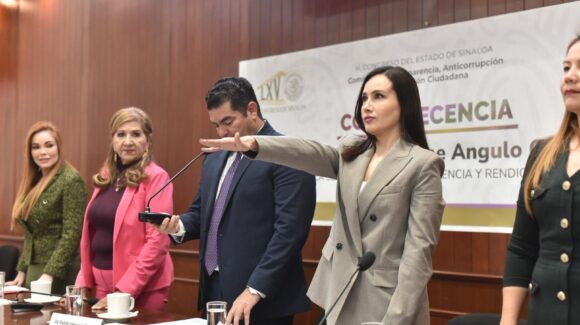 El compromiso es priorizar la rendición de cuentas y transparencia; Guadalupe Angulo comparece ante el Congreso de Sinaloa